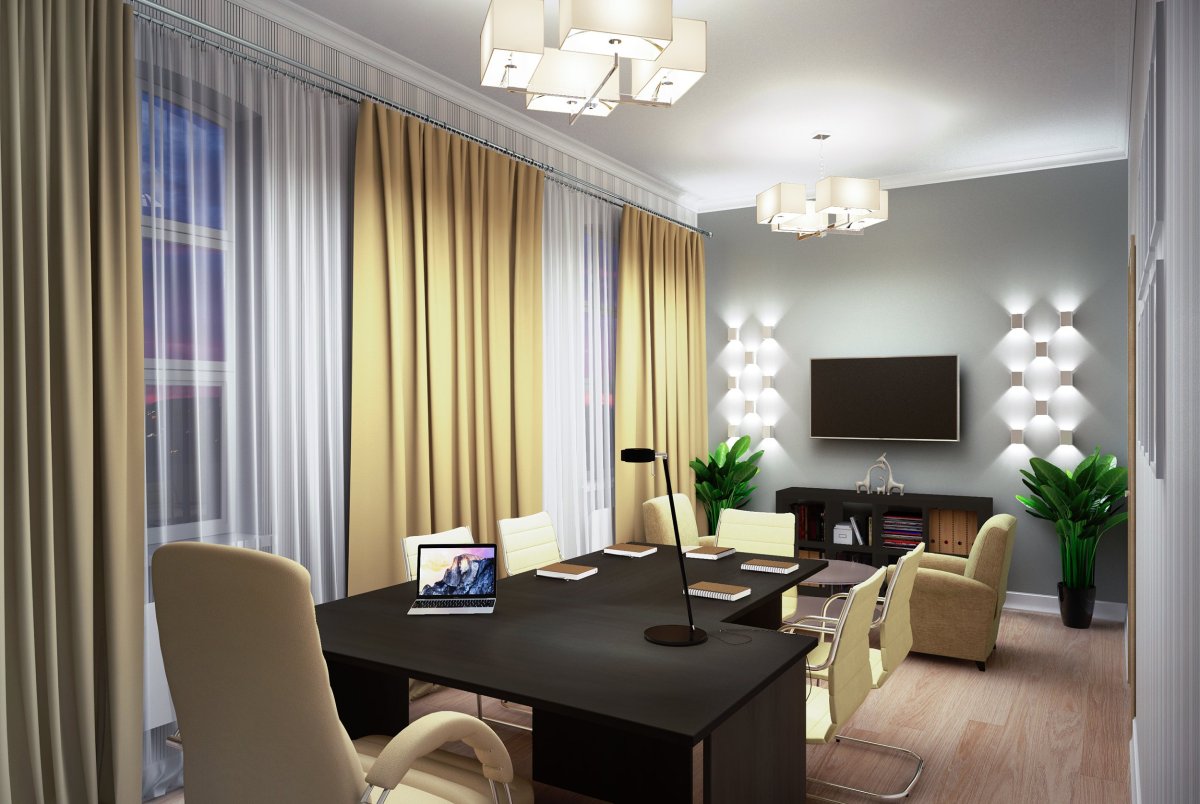 Кабинет руководителя в 3д Максе