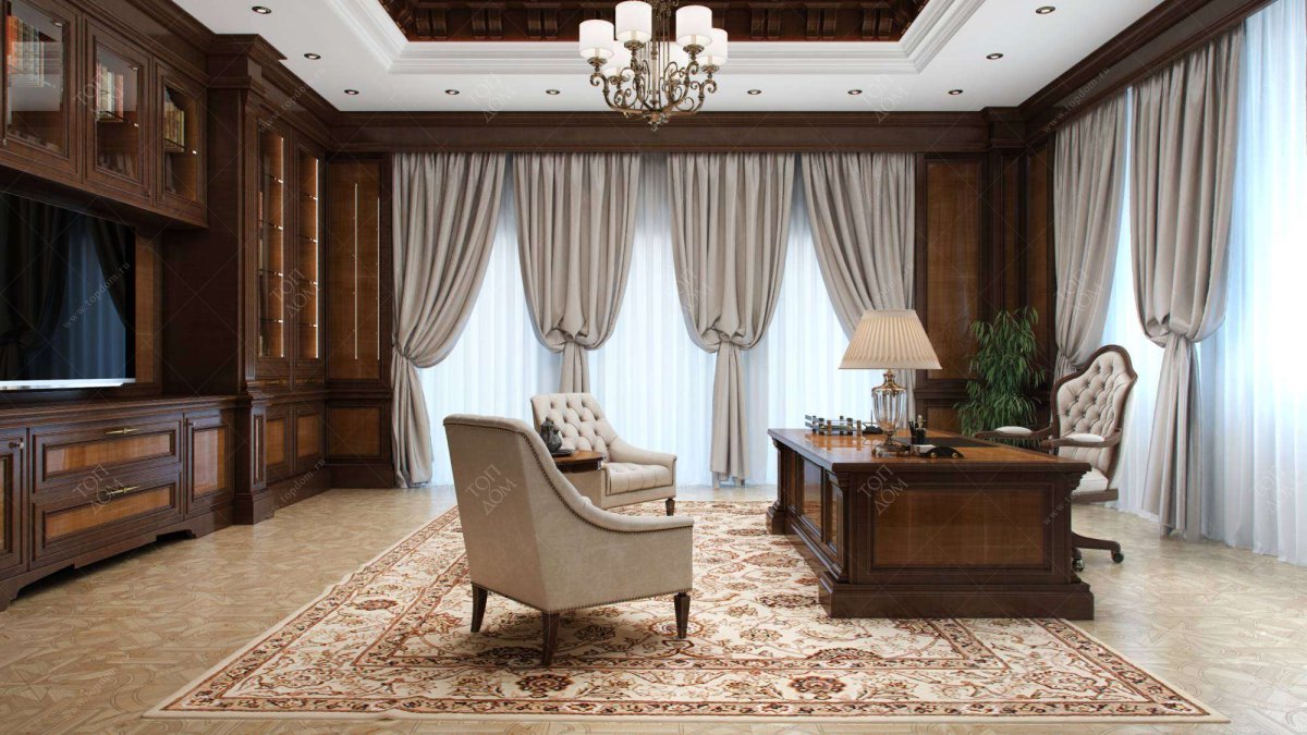 Шторы в кабинет руководителя