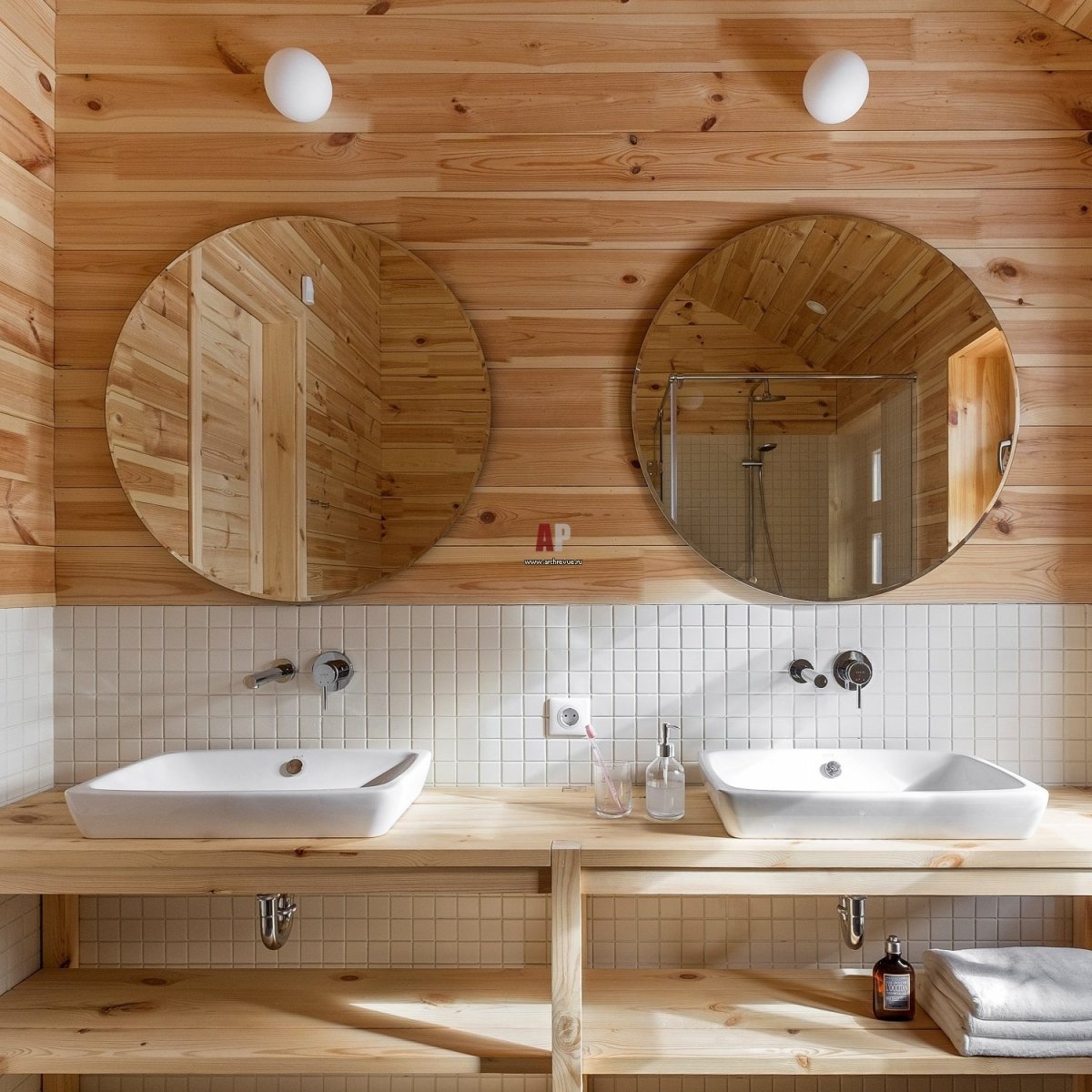 Ванная отделанная вагонкой