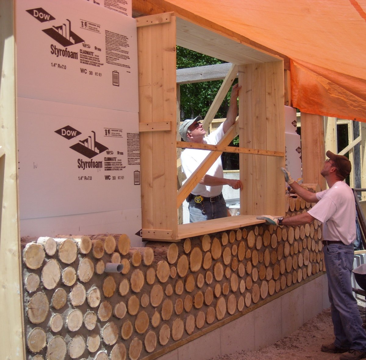 Cordwood технология строительства