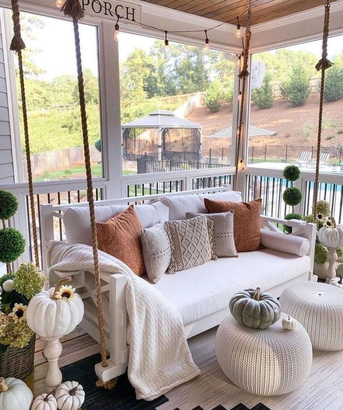 Декор веранды