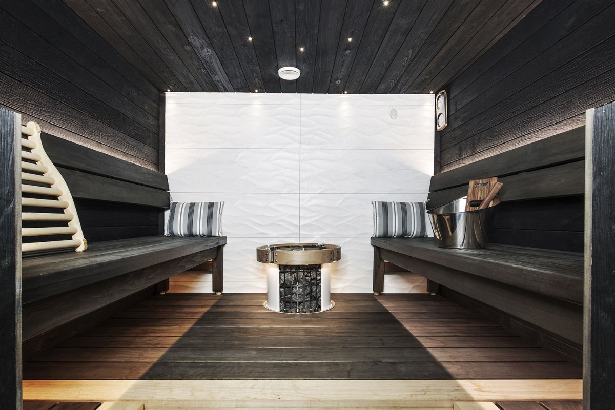 Стильная современная баня