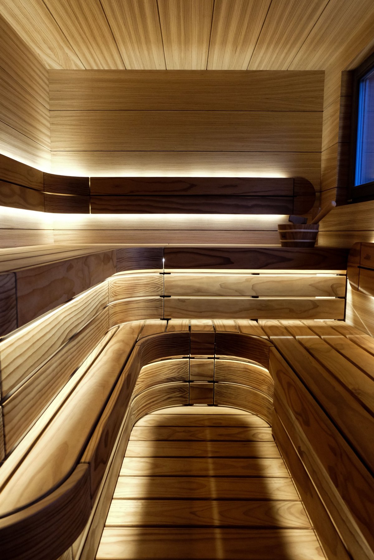 Шпонированные панели для сауны