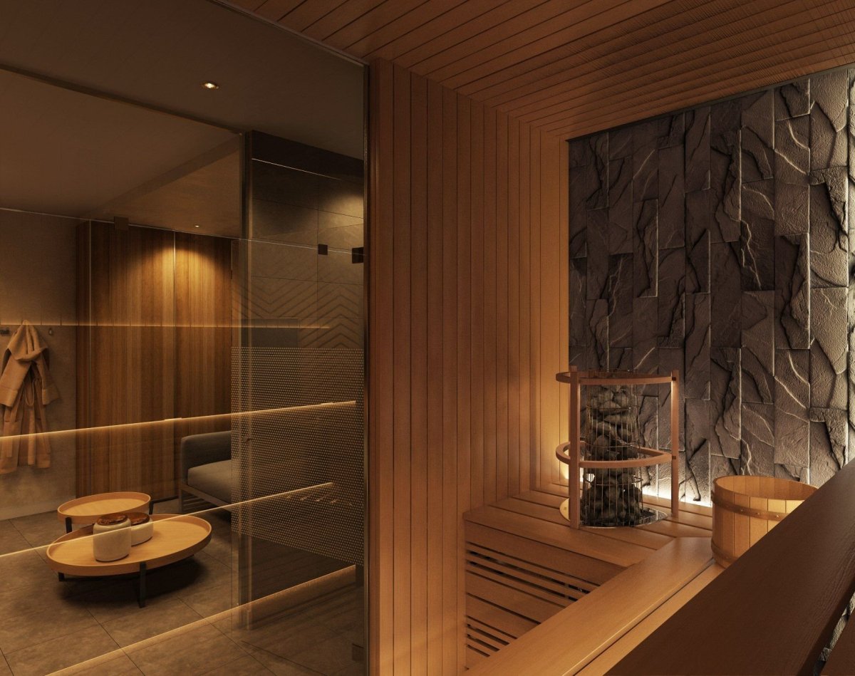 Интерьер современной бани