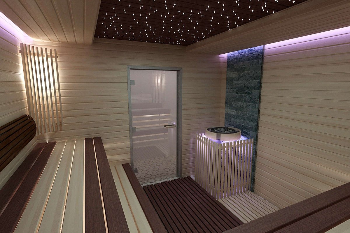 Баня с сауной проект