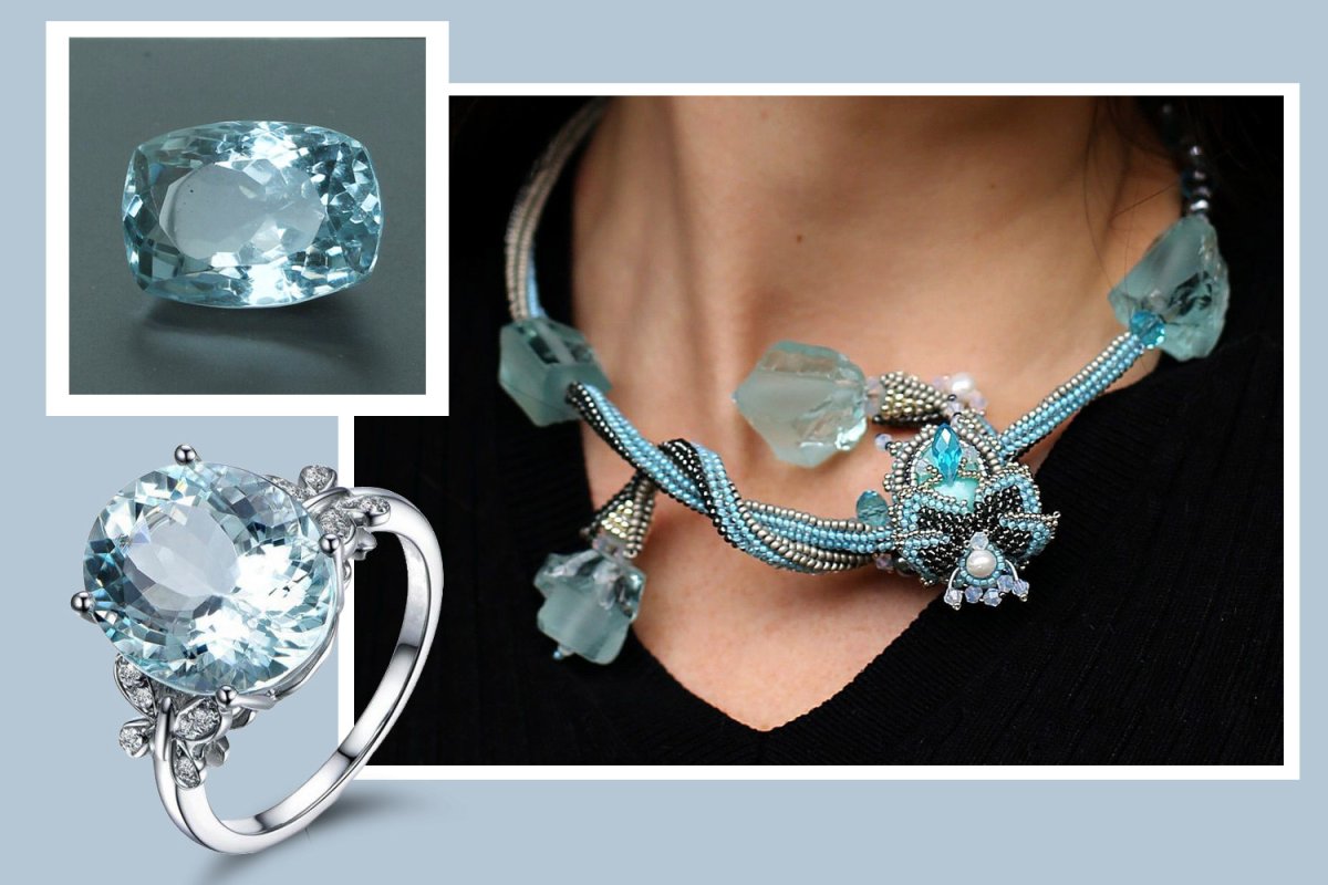 Украшение с аквамарином Эстетика