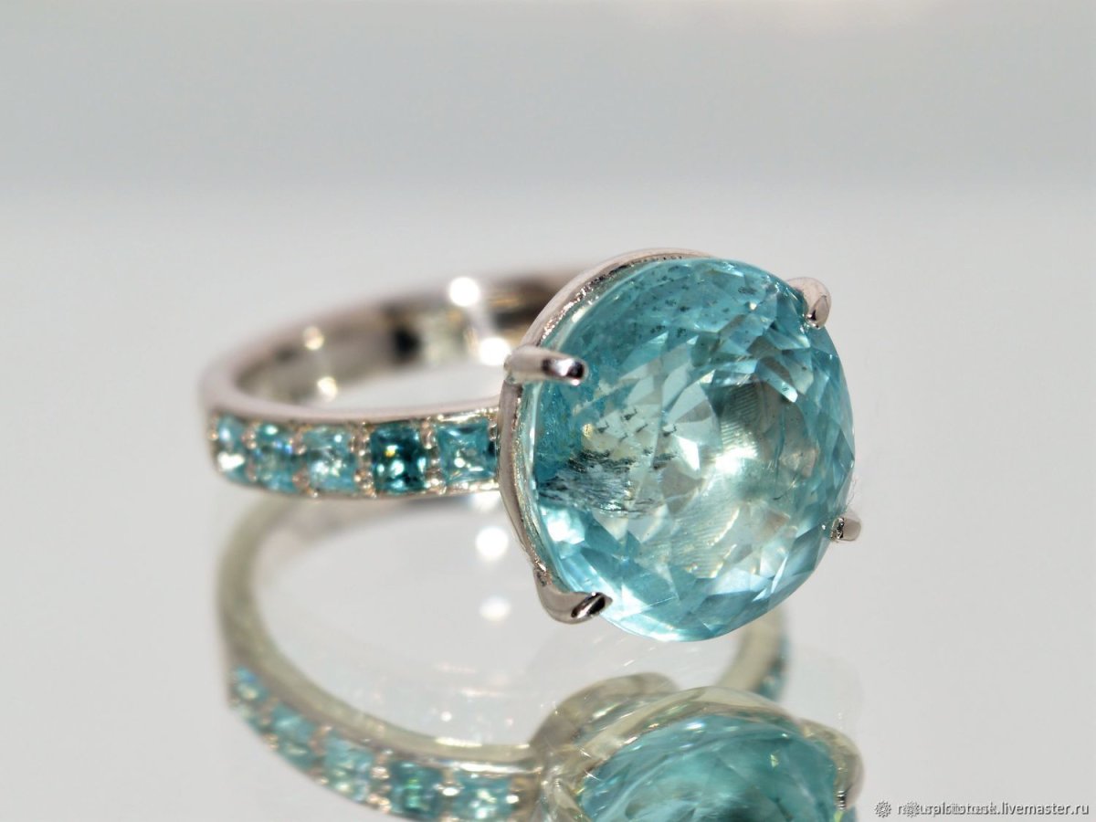 Цвет голубой циркон и Аквамарин