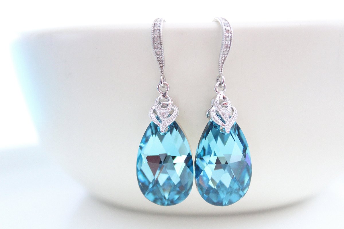 Серьги Aquamarine 30866-s-a