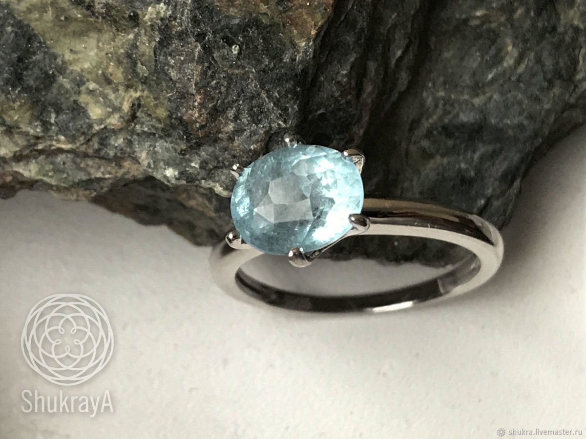 Аквамарин камень кольцо