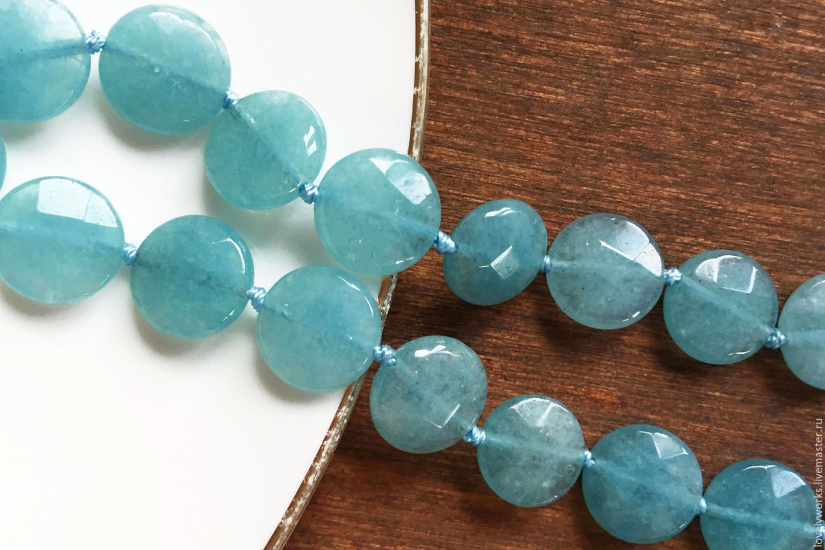 Аквамарин граненый 10мм
