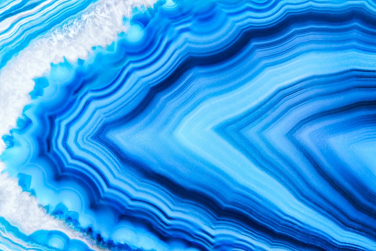 Узор синего камня срез