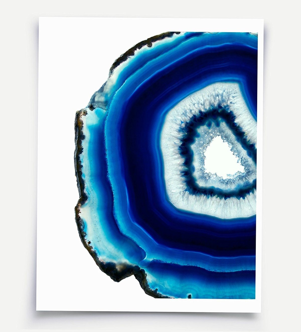 Голубой агат в разрезе