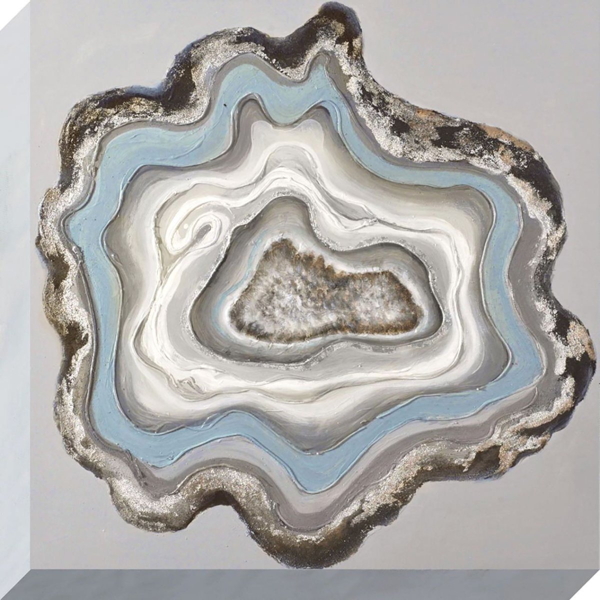 Срез камня жеод