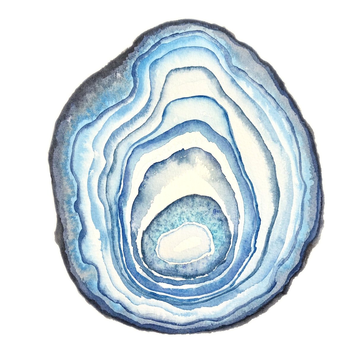 Агат акварелью