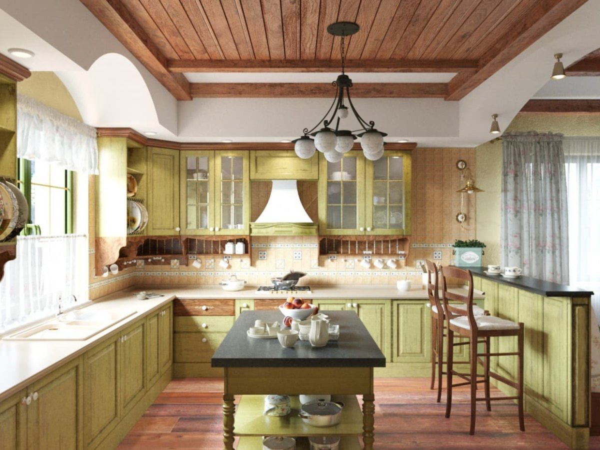 Люстра в стиле Кантри на кухню