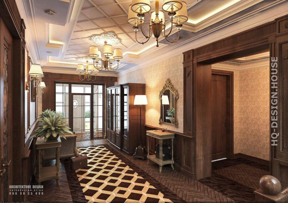 Подъезд в классическом стиле