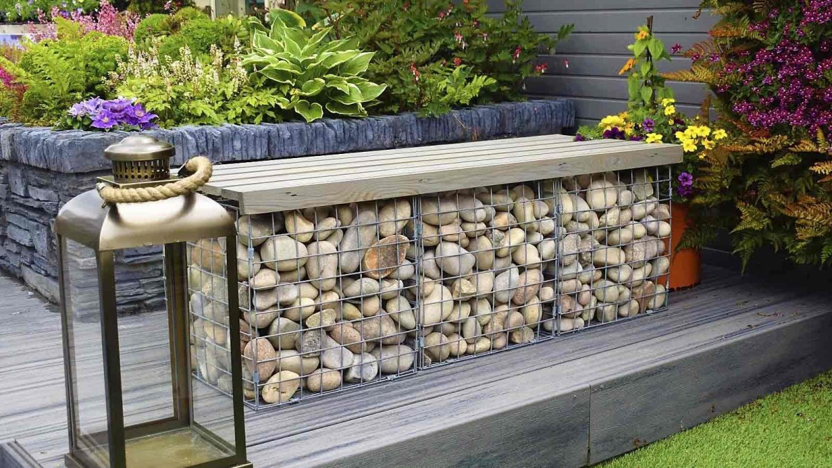 Габионы в ландшафтном