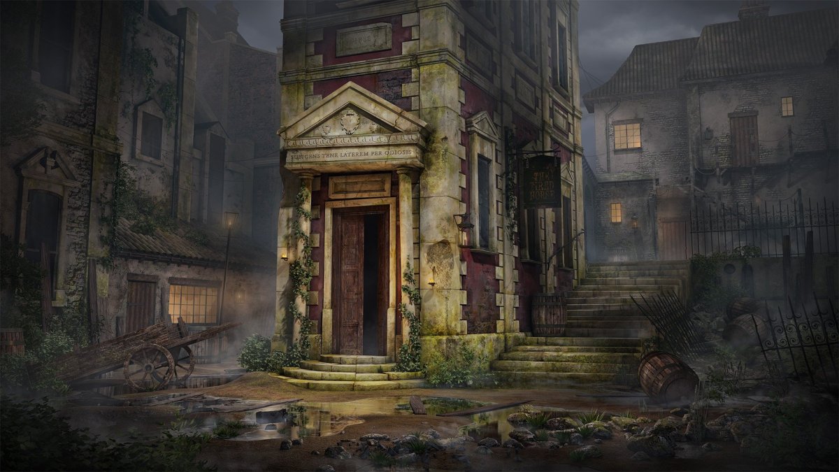 Фэнтези город трущобы арт