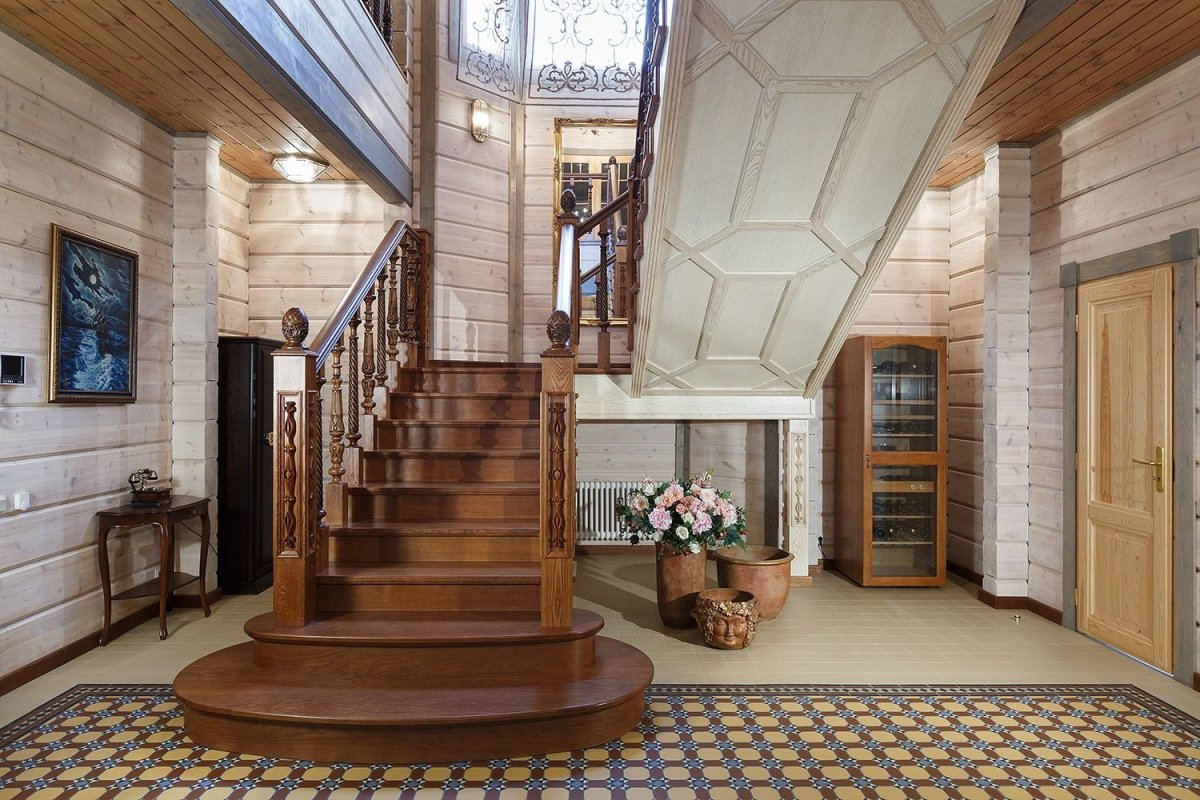 Интерьеры домов Honka из клееного бруса