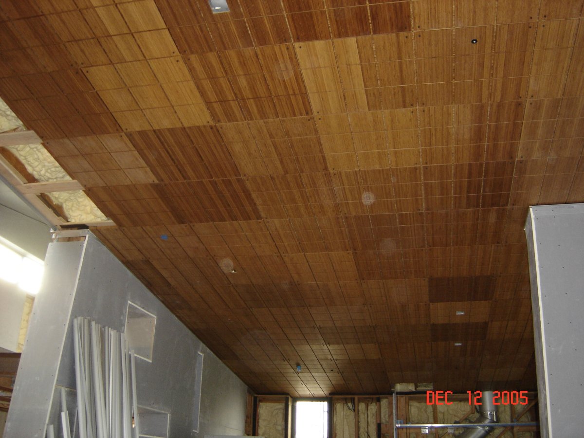 Бамбуковые панели для потолка