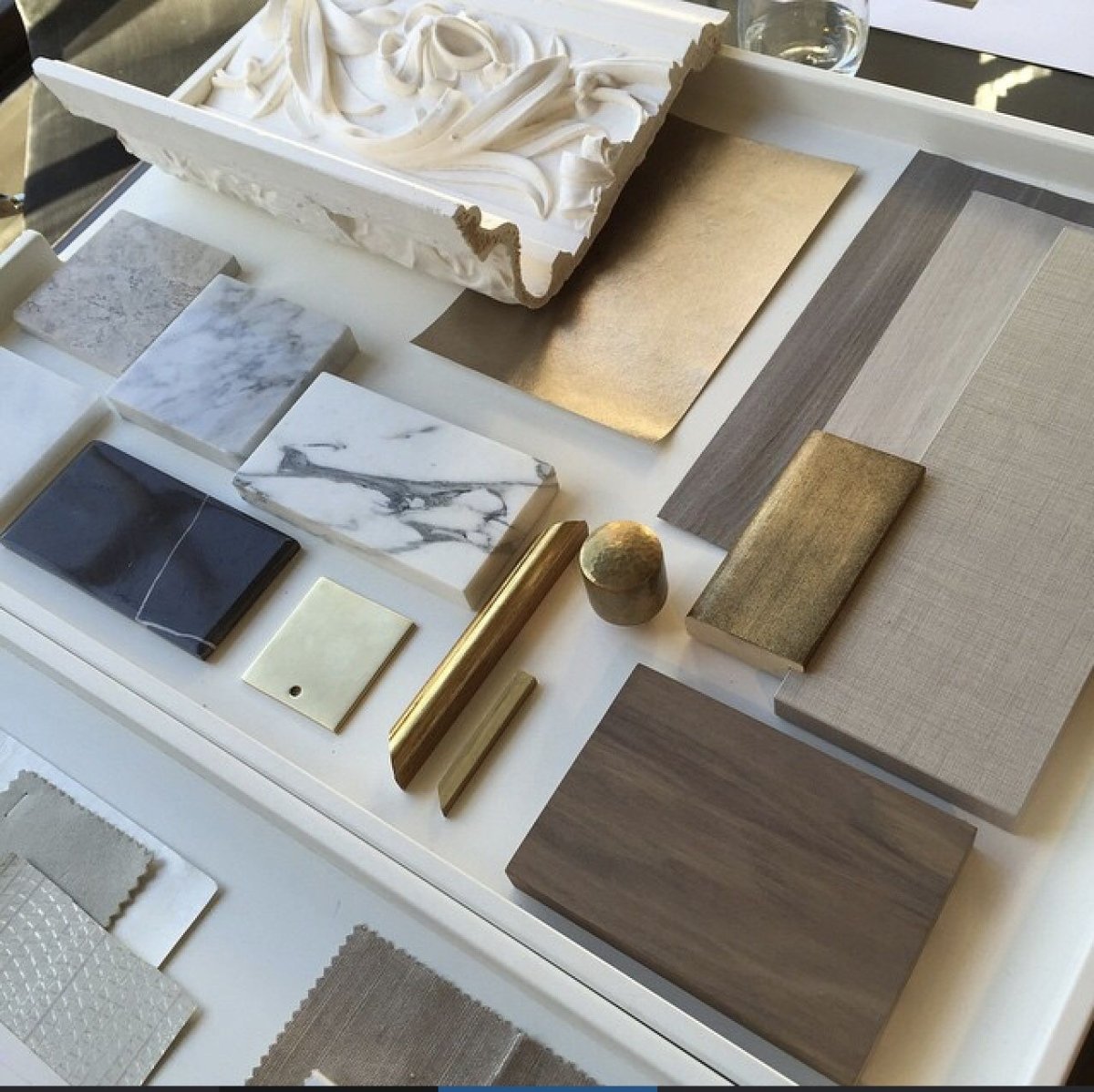 Латунь moodboard интерьер