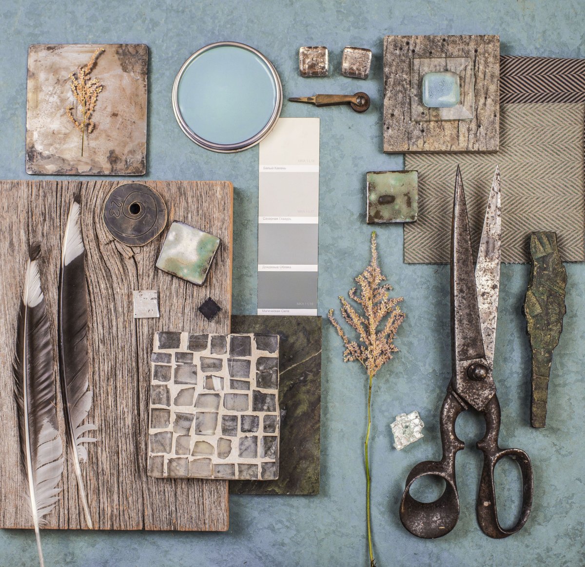 Морской мудборд