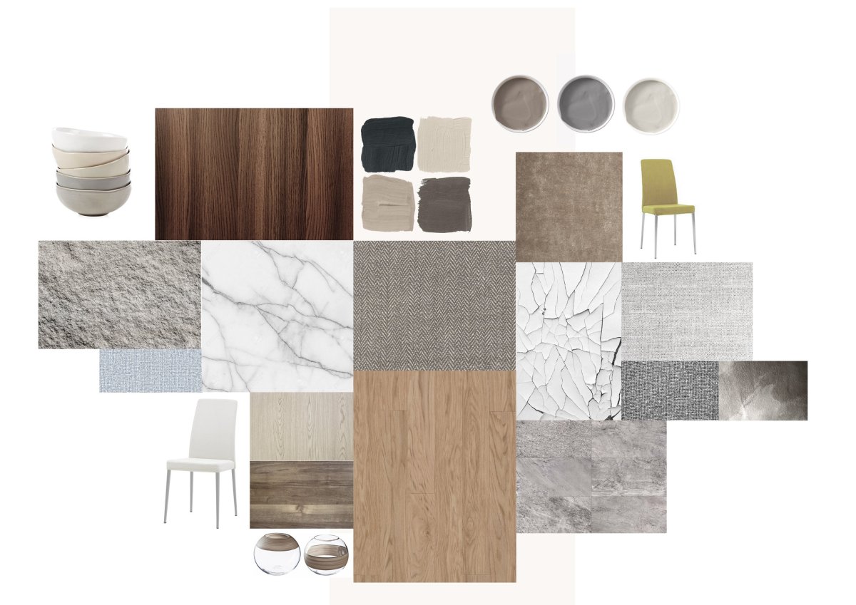 Экостиль материалы мудборд