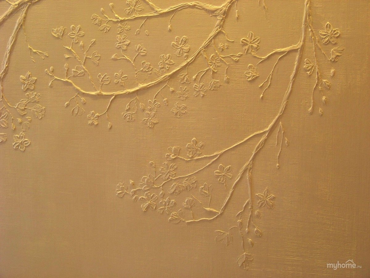 Фактурные узоры на стене