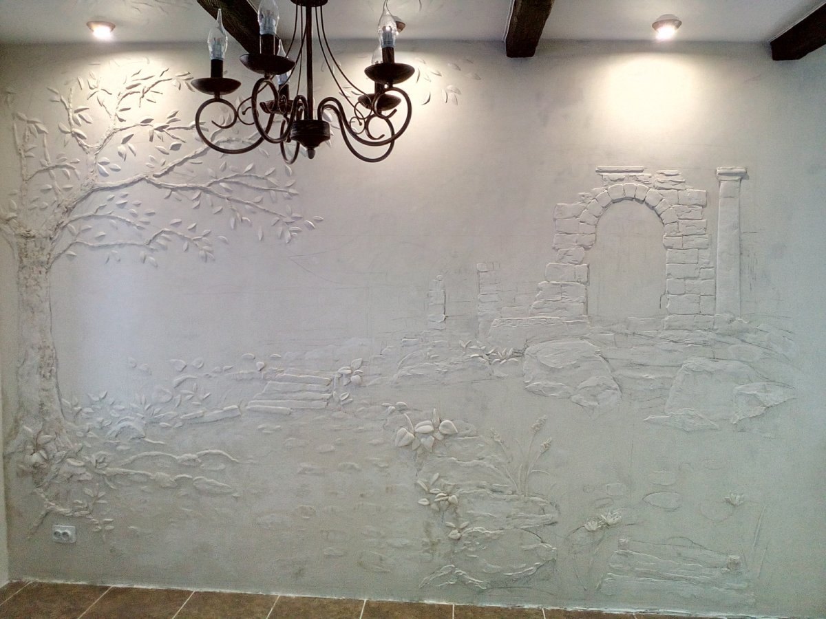 Декорированный искусственный камень барельеф Москва