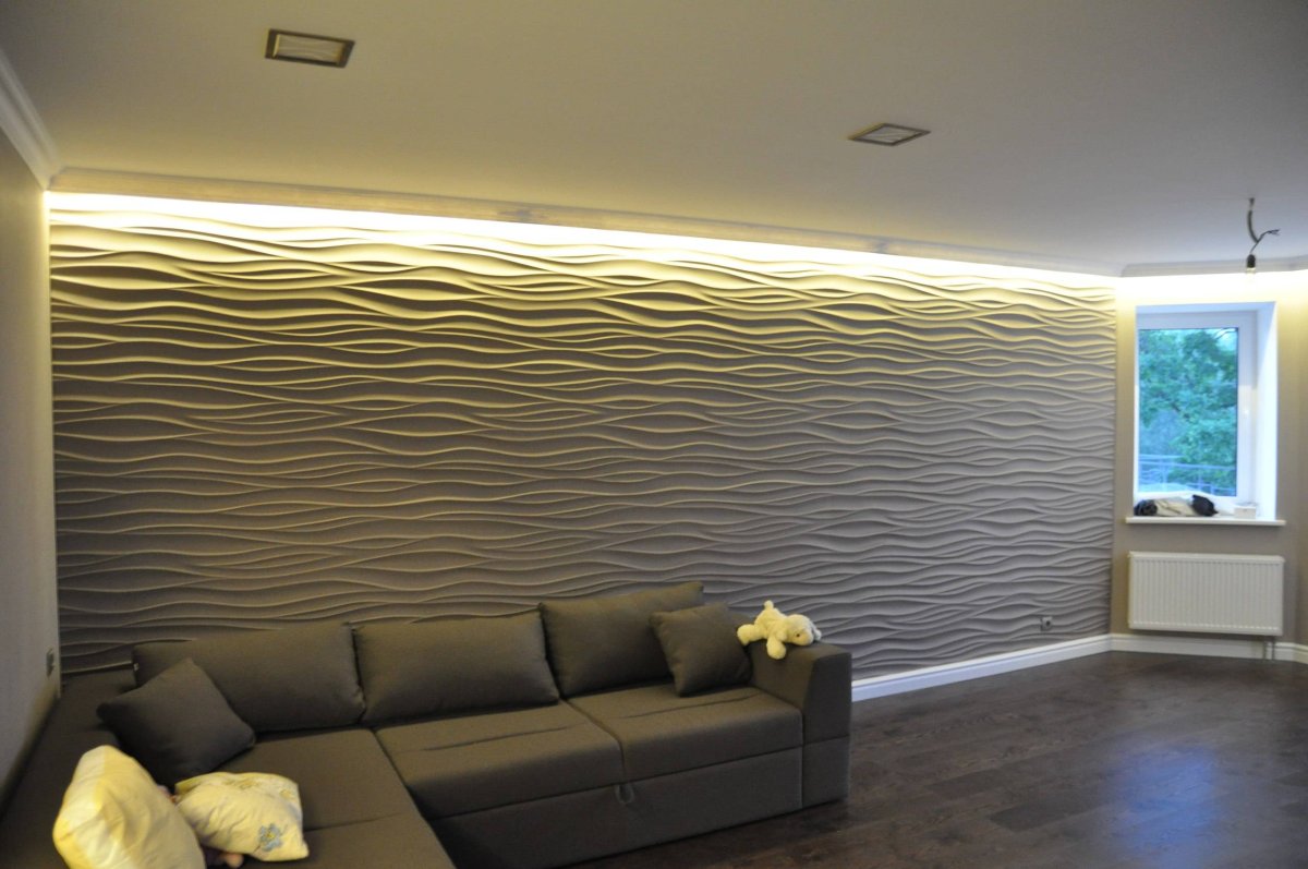 Гипсовая панель волна Декомастер