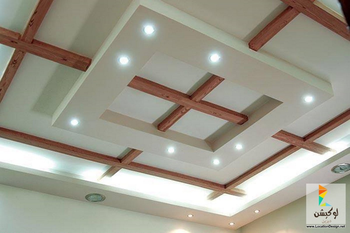 Потолок из гипсокартона квадратами