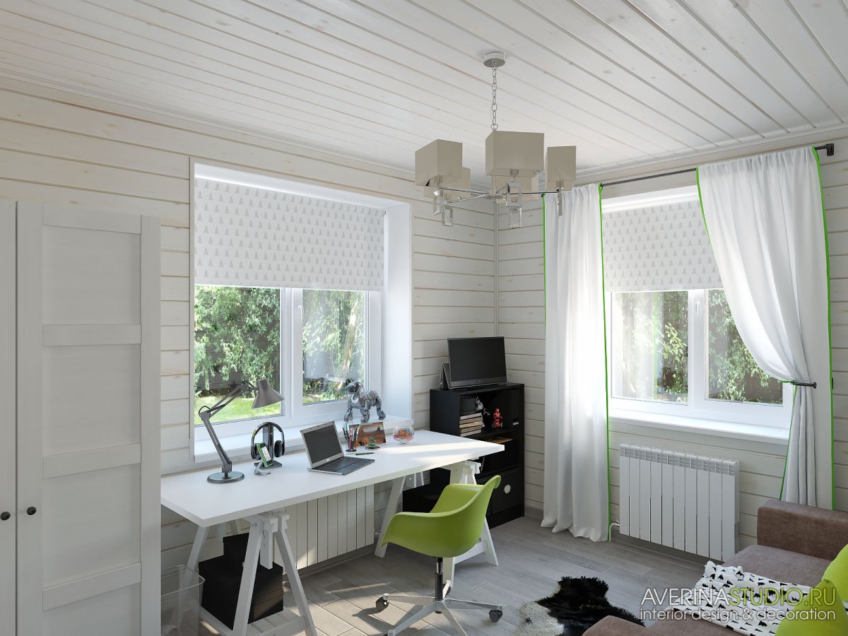 Белая вагонка на даче