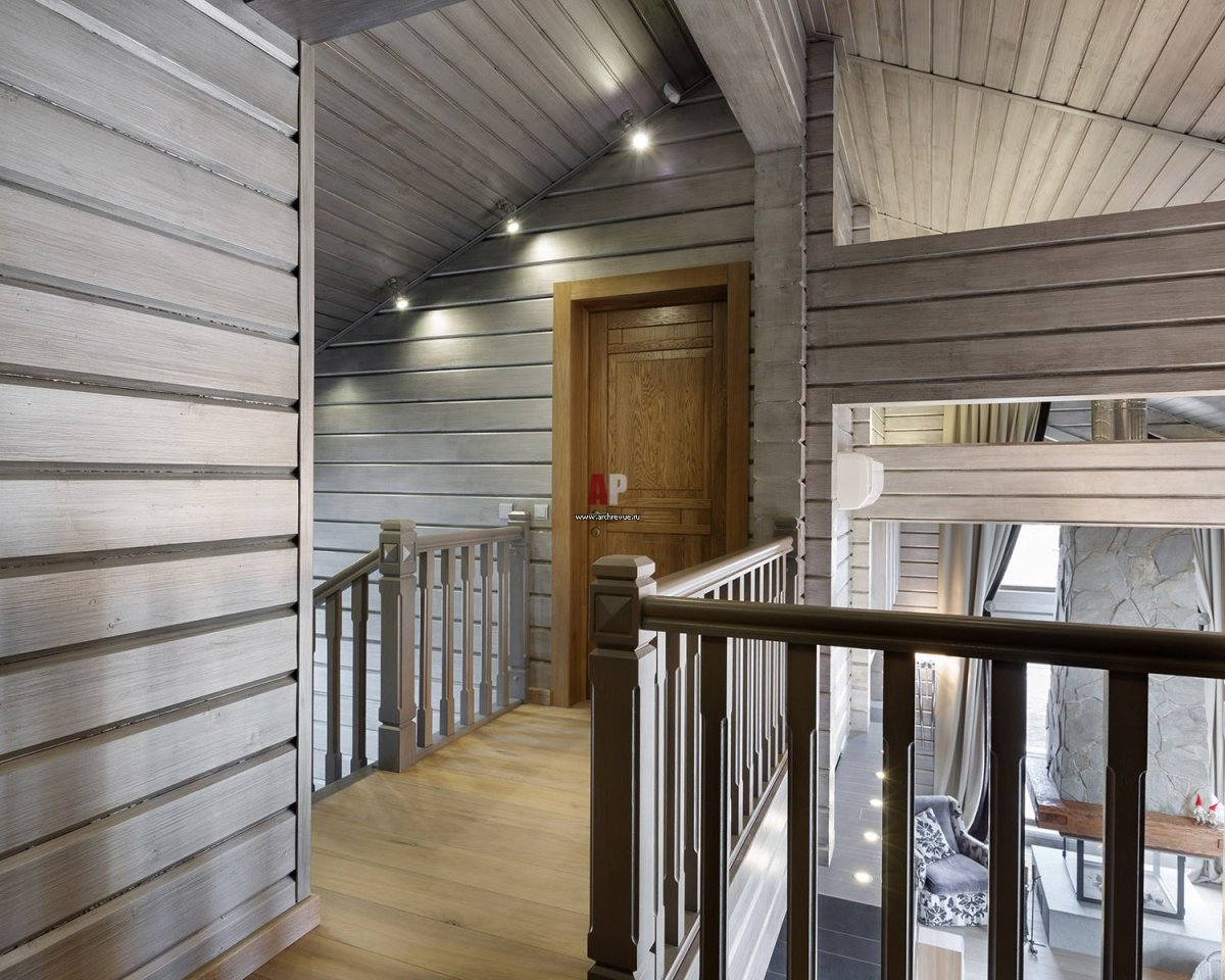 Имитация бруса в серых тонах