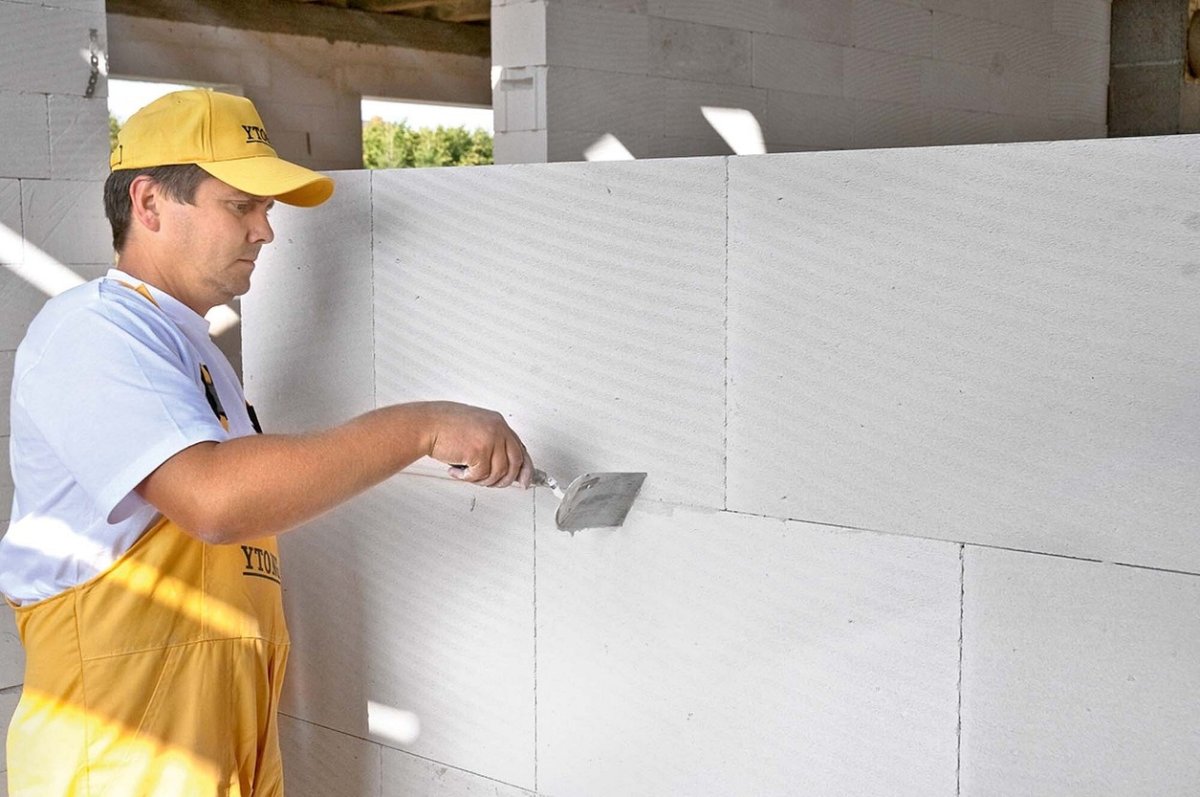 Внутренняя отделка газобетона