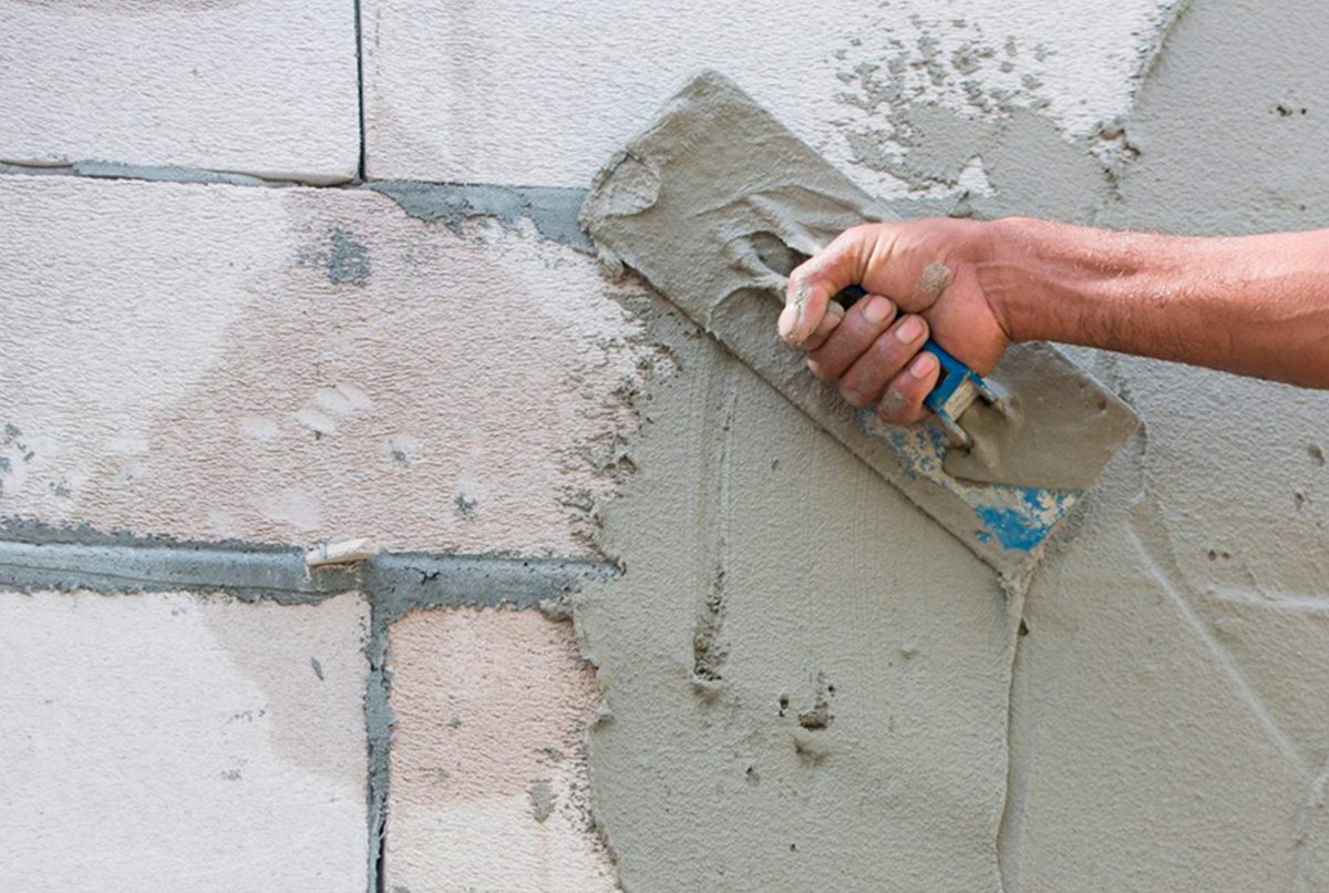 Штукатурка стен из газобетона