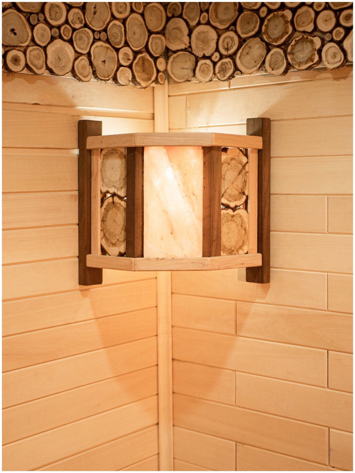 Абажур Woodson с гималайской солью ольха