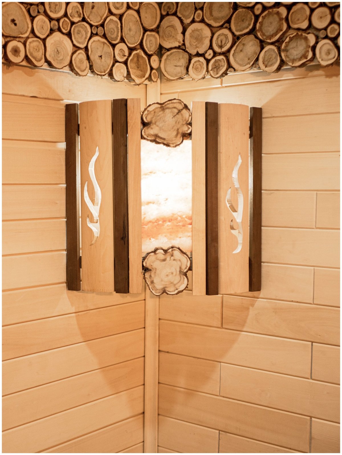 Абажур Woodson с гималайской солью ольха