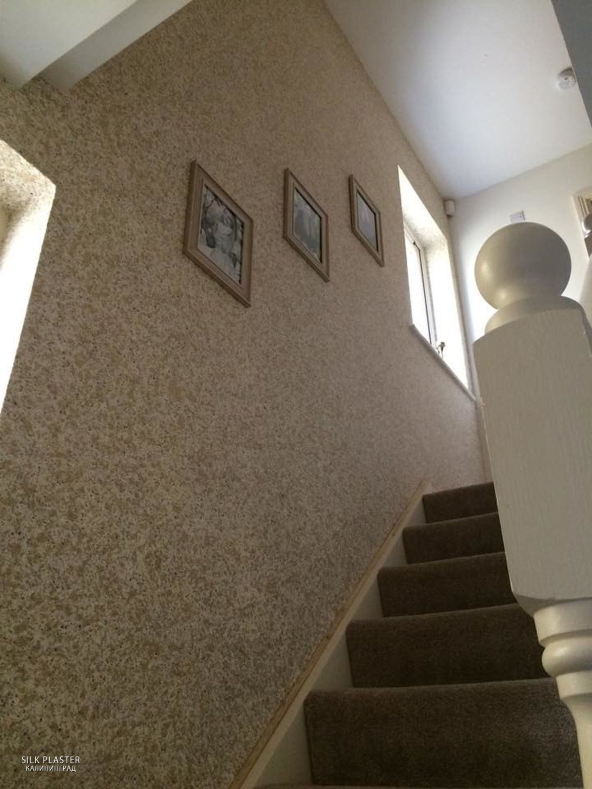 Декоративная штукатурка короед в коридоре