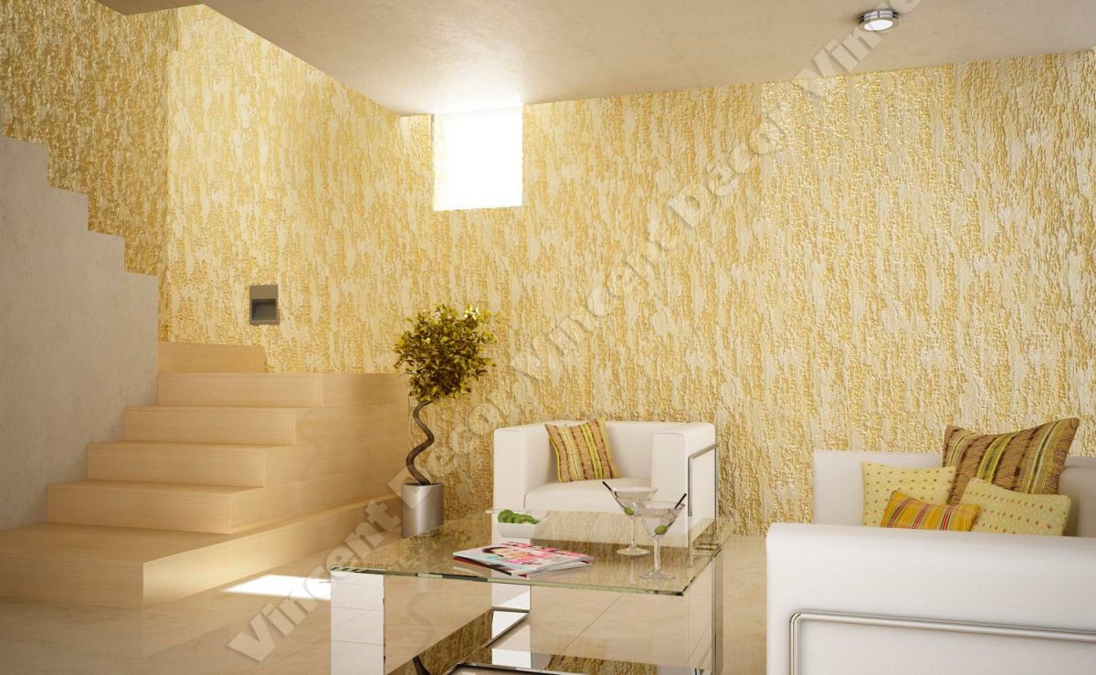 Декоративная штукатурка короед в интерьере