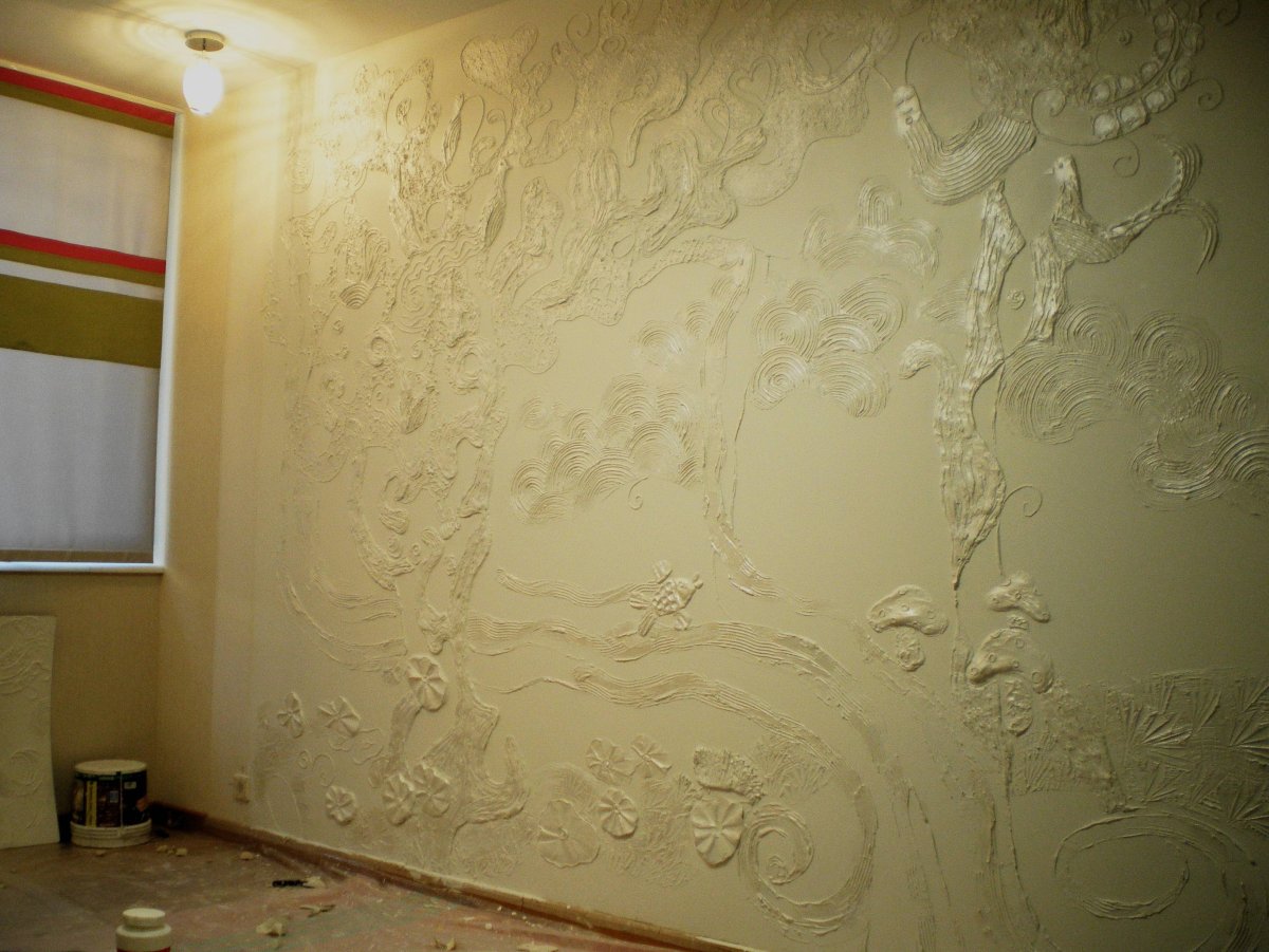 Декоративная краска для внутренней отделки стен