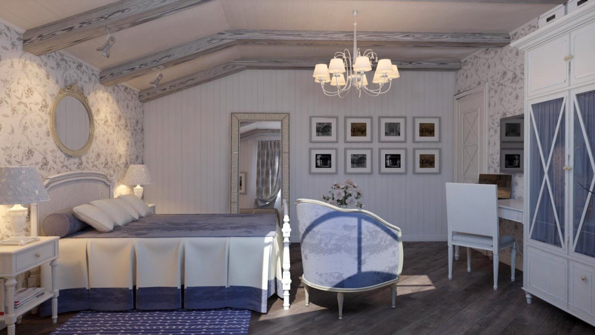 Спальня в дере стиле Прованс