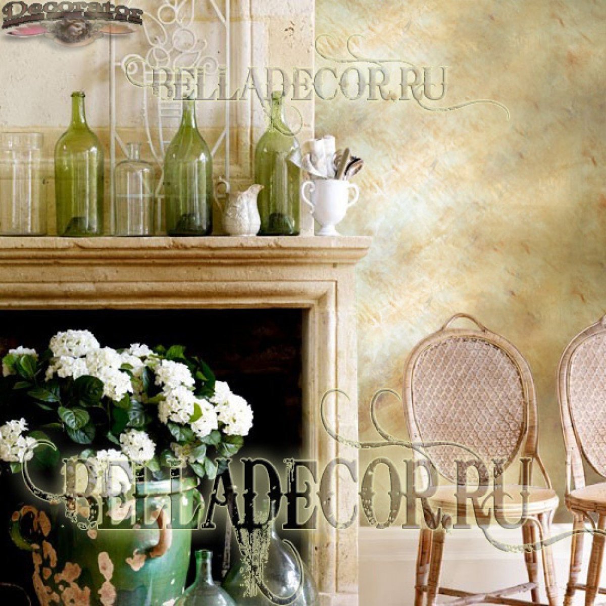 Декоративная штукатурка в стиле Прованс