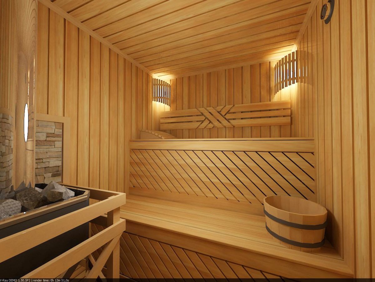 Баня внутри вагонка