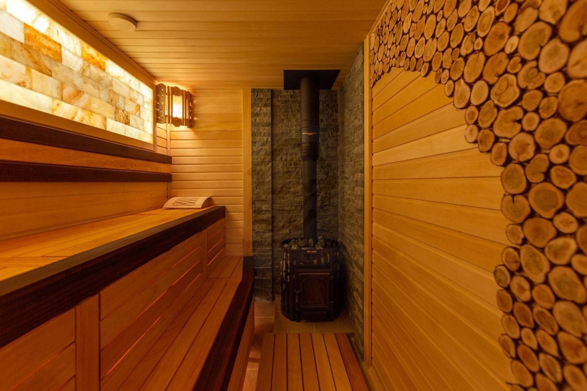 Отделка бани внутри