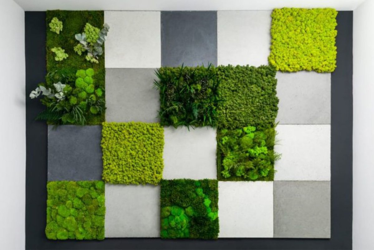 Декоративные панели с мхом