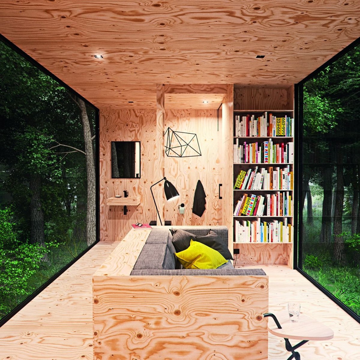 Интерьер из фанеры