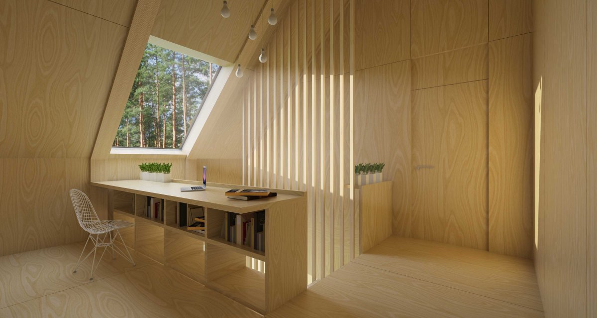 Отделка фанерой внутри дома