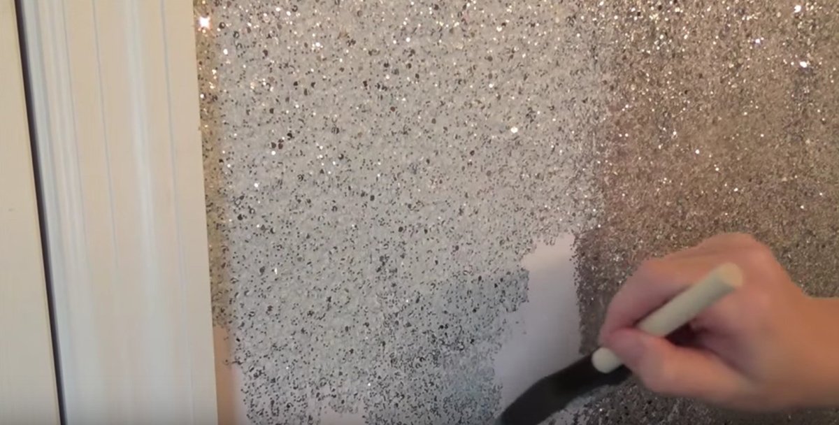 Штукатурка с блестками для стен