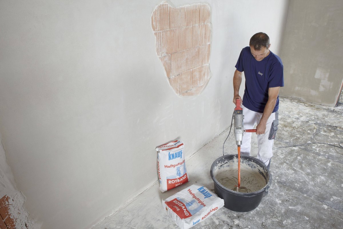 Штукатурка стен ротбандом
