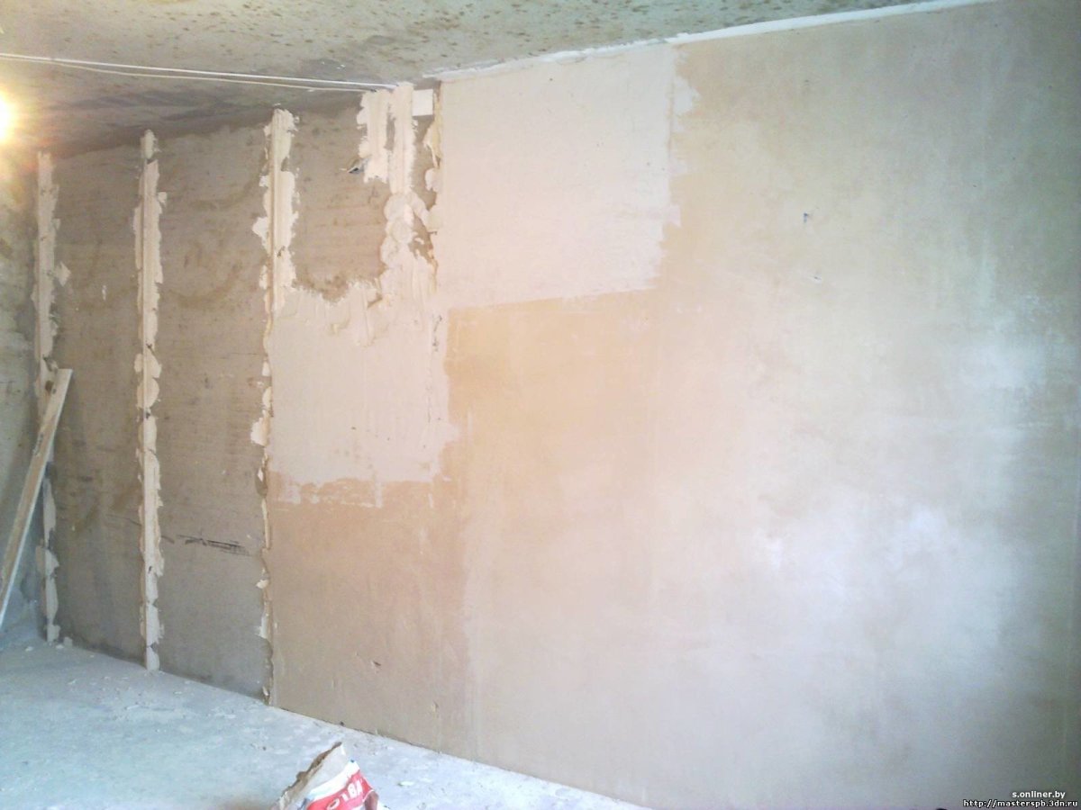 Черновая шпаклевка стен